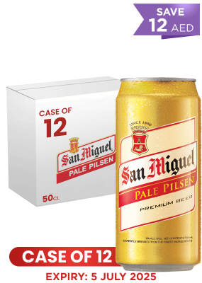 San Miguel Pale Pilsen Can 50 CL X 12 Case